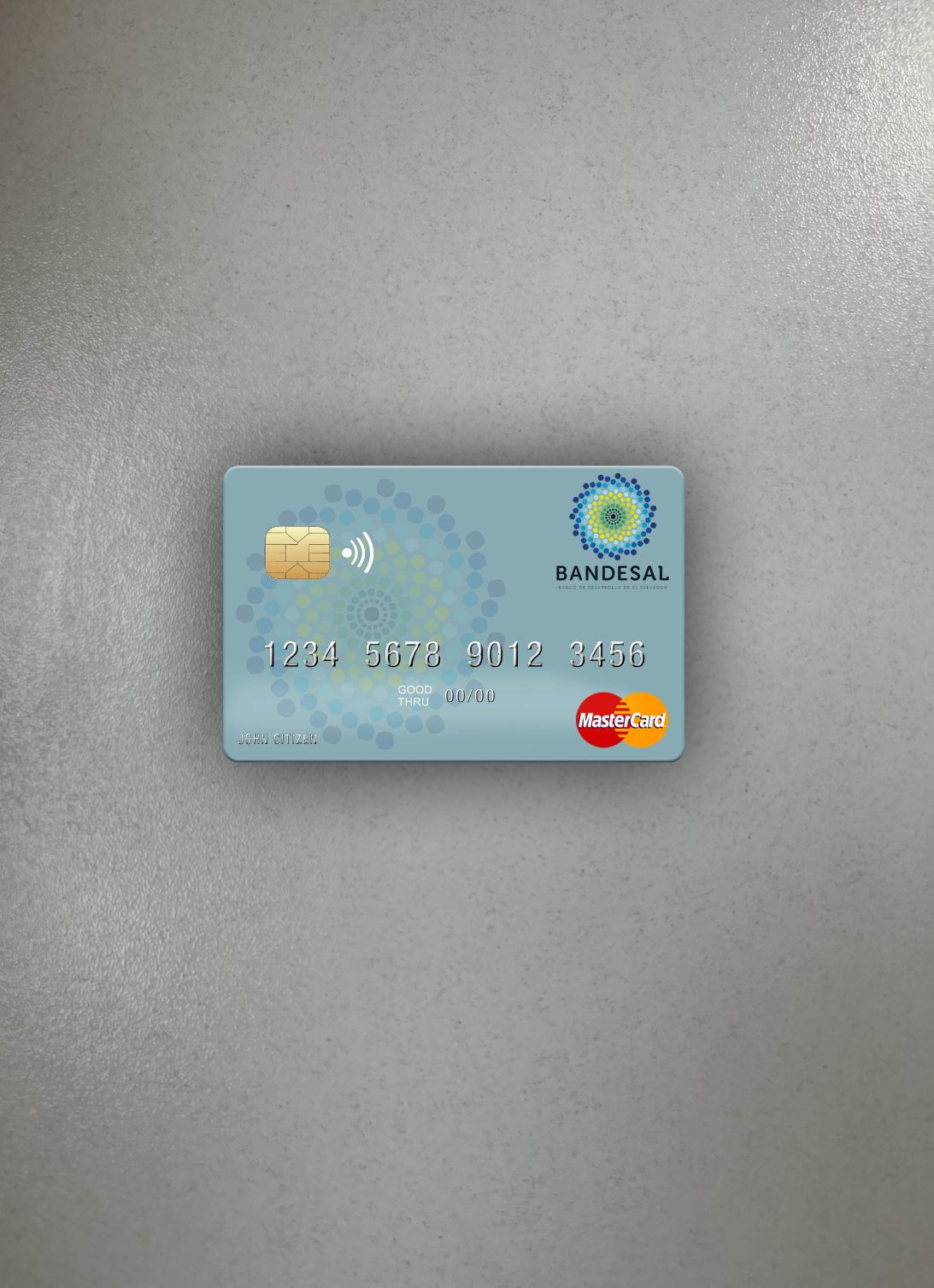 Download Salvador Bandesal Bank mastercard photolook front Photoshop template